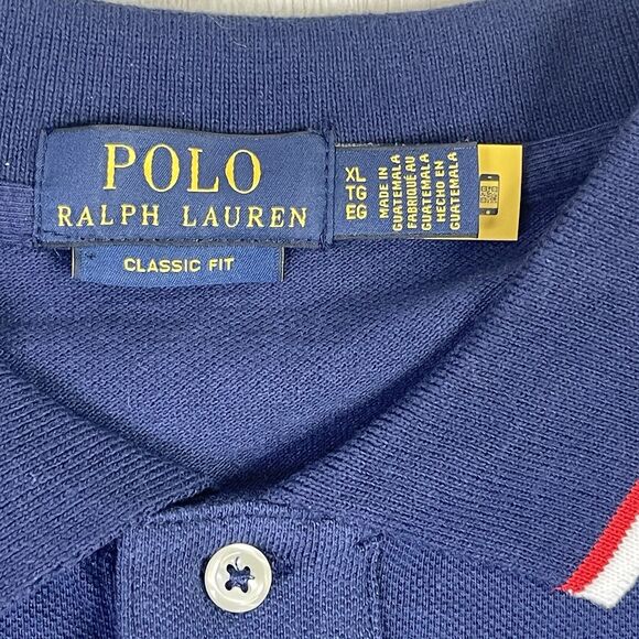 NEW Polo Ralph Lauren Shirt Men's XL Classic Fit Royal Blue Pony Preppy Polo T - Picture 6 of 11